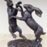 suzie marsh small boxing hares on base